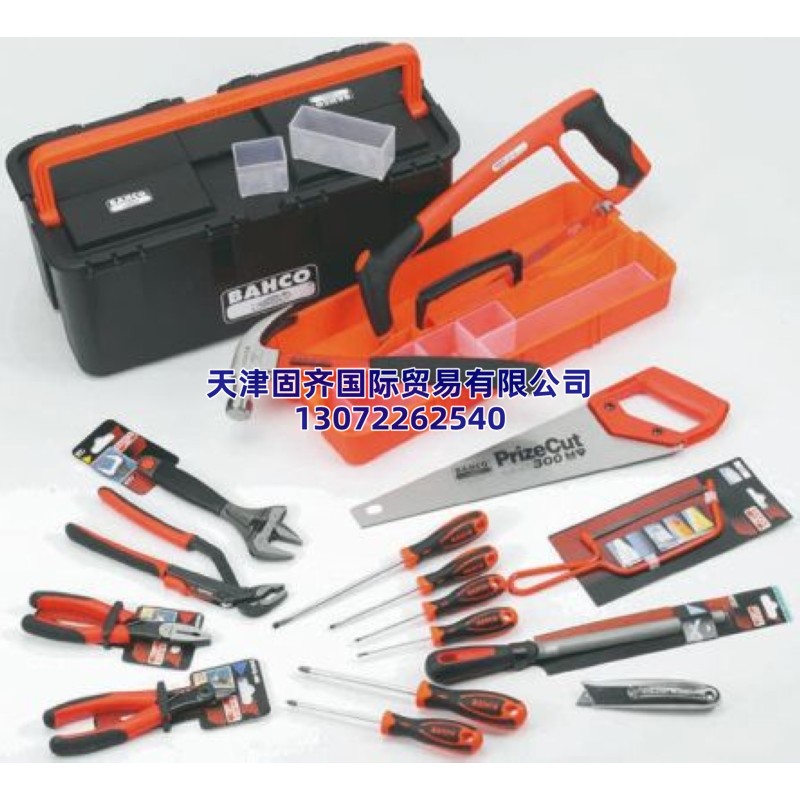 4740 Bahco 工具套�b, 16件 工程��工具套件, �群� �N子、刀、�、螺�z刀、可�{扳手